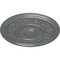 Ekena Millwork Tyrone Ceiling Medallion (Fits Canopies up to 6 3/4"), Hand-Painted Platinum, 16 1/8"OD x 3/4"P CM16TYPLS - alternate 3